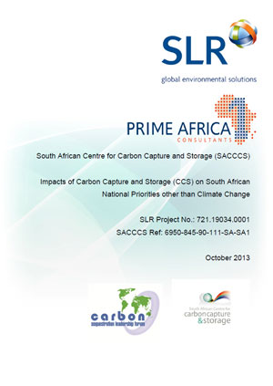 Impacts of carbon capture and storage (CCS) on South African national priorities other than climate change