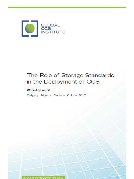 Calgary-US storage standards workshop report