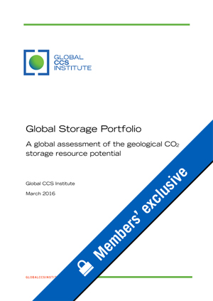 Global storage portfolio: a global assessment of the geological CO2 storage resource potential
