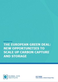The European Green Deal: New opportunities to scale up carbon capture and storage