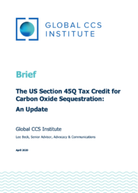 The US Section 45Q Tax Credit for Carbon Oxide Sequestration: An Update