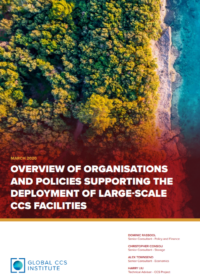 Overview of Organisations and Policies Supporting the Deployment of Large-Scale CCS Facilities