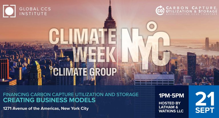 New York Climate Week – Financing CCUS: Creating Business Models