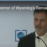 Americas Members Meeting – Governor Mark Gordon of Wyoming’s Remarks
