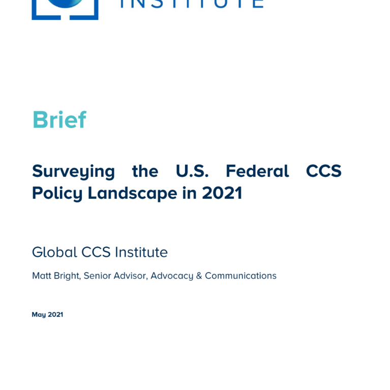 Surveying the U.S. Federal CCS Policy Landscape in 2021