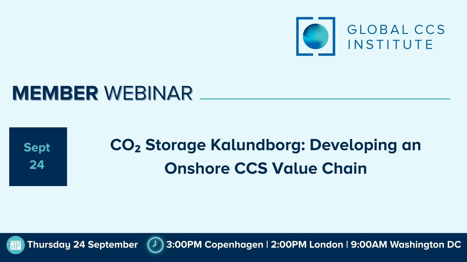 Member Webinar | CO₂ Storage Kalundborg: Developing an Onshore CCS Value Chain
