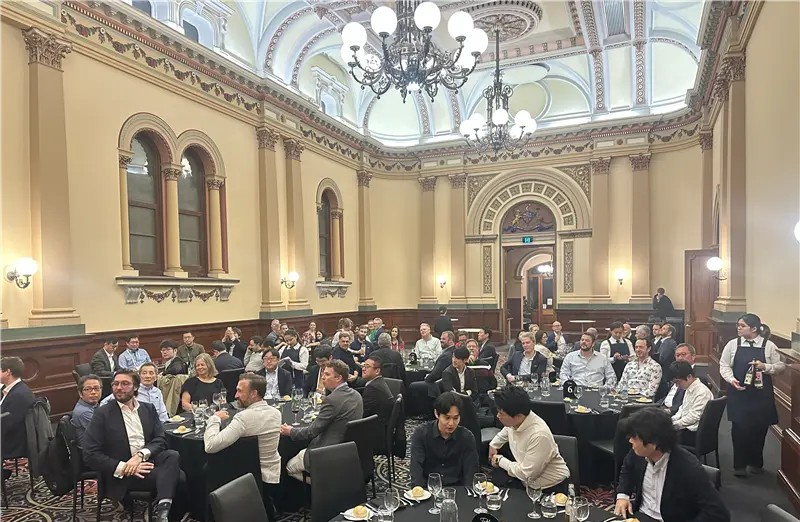 Delegates gathered for the APAC Forum gala dinner at Adelaide Town Hall