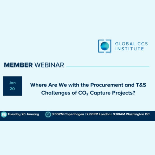 Member Webinar | Where Are We with the Procurement and T&S Challenges of CO₂ Capture Projects?