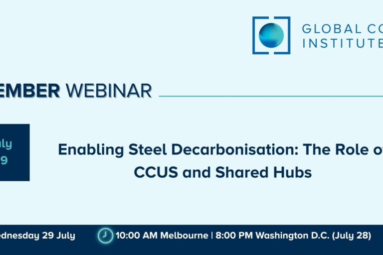 Member Webinar | Enabling Steel Decarbonisation: The Role of CCUS and Shared Hubs