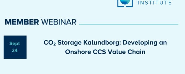 Member Webinar | CO₂ Storage Kalundborg: Developing an Onshore CCS Value Chain