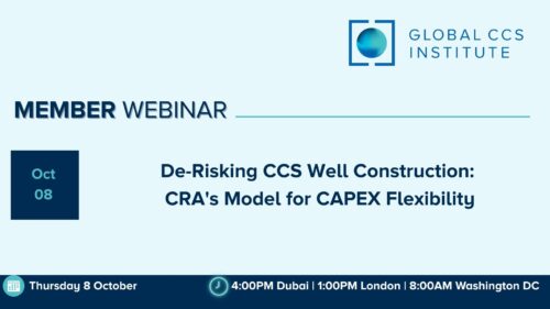 Member Webinar | De-Risking CCS Well Construction: CRA’s Model for CAPEX Flexibility